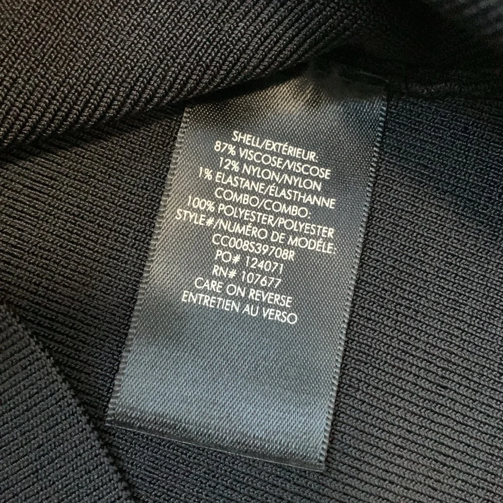 Alice and Olivia Abella Black Sheer Sleeve Puff Shoulder Long Sleeve Top - Picture 10 of 10